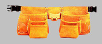 13  Pocket  Extra  Large  Capacity Split Leather Carpenter Apron